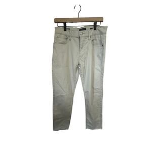 Lucky Brand 221 Straight Jeans Men's 30x30 Ivory Ecru Beige Neutral Denim